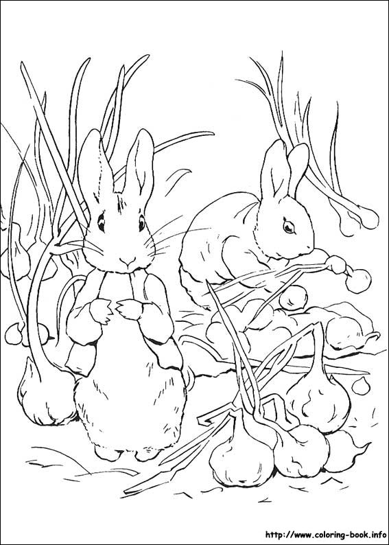 Peter Rabbit coloring picture